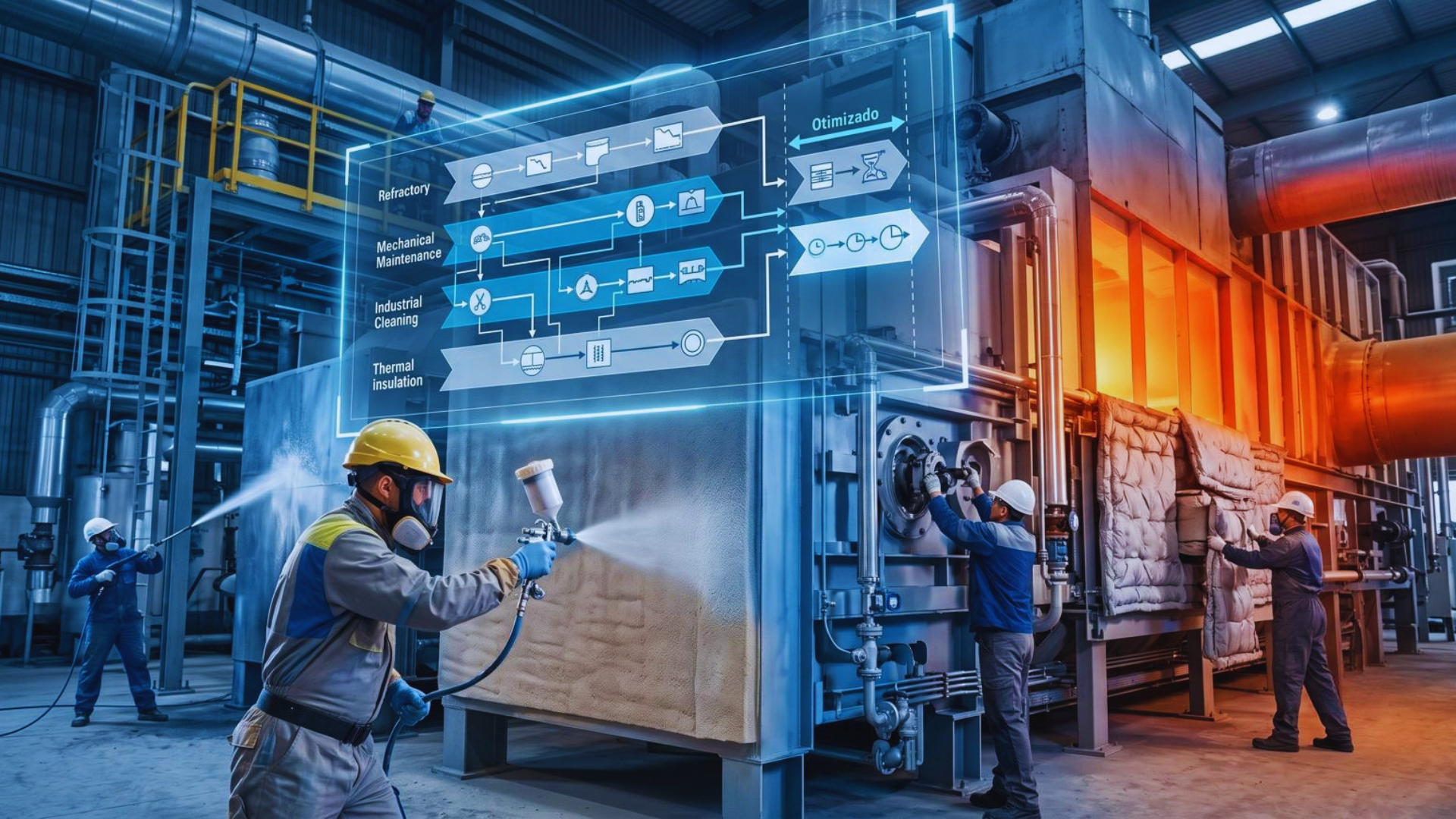 Parada de manutenção industrial